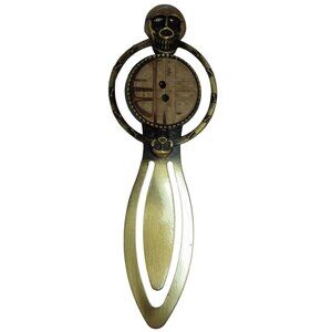 Calavera Bookmark Day of the Dead Skull Vintage Button